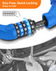 Picture of Sportneer Bike Lock: 5 Digit Combination High Security Anti Theft Bike Chain Lock - 3.2/3.6/4ft Heavy Duty Resettable Keyless Bicycle Lock for Bike, Motorcycle, Scooter, Door & Gate - 6mm Thick