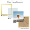 Picture of JCJMY 5x5 Picture Frame Gold for Wall Hanging or Tabletop, Wall Mounting Horizontally or Vertically, 5 x 5 Square Wall Gallery Poster Photo Frame with Shatter Resistant Plexiglass, Gold