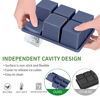Picture of Large Ice Cube Tray for Whiskey: FDDBI Big Square Ice Cube Maker for Cocktail - 3Pack Silicone Old Fashioned Ice Cube Trays - 2inch Huge Cubed Ice Trays for Whisky