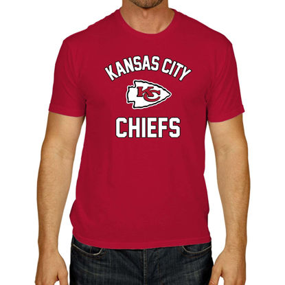 Picture of Team Fan Apparel NFL Adult Gameday T-Shirt - Cotton Blend - Tagless - Semi-Fitted - Unleash Your Team Spirit During Game Day (Kansas City Chiefs - Red, Adult X-Large)