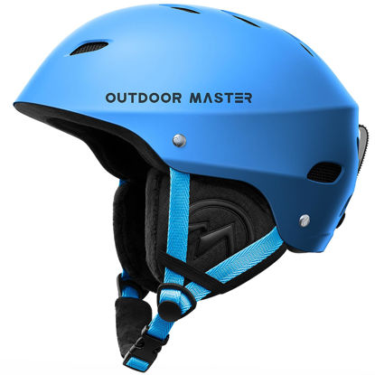 Picture of OutdoorMaster Kelvin Ski Helmet - Snowboard Helmet for Men, Women & Youth (Blue,XL)