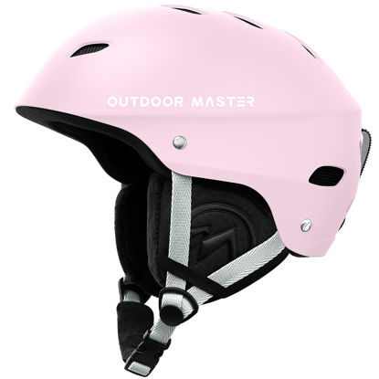 Picture of OutdoorMaster Kelvin Ski Helmet - Snowboard Helmet for Men, Women & Youth (Matte Pink,S)