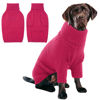 Picture of IECOii XXXL Dog Sweater,Christmas Dog Sweaters for Extra Large Dogs Girl Boy,Turtleneck Knitted Knitwear for Pet Dogs Wearing On Holiday Thanksgiving,Pullover Easy On Doggie Sweatshirt (Rose red,XXXL)