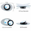 Picture of LivTee Blind Spot Mirror, Oval HD Glass Frameless Convex Rear View Mirror with wide angle Adjustable Stick for Cars SUV and Trucks, Pack of 2