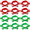 Picture of Augshy 12Pcs Christmas Wrist Bells Bracelets, Wrist Band Jingle Bells with Red Green Bells, Musical Instruments Adjustable Hand Ankle Bells for Christmas Gifts Kids Party Favor Toys