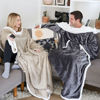 Picture of Catalonia Sherpa Wearable Blanket with Sleeves Arms, Comfy Sleeved TV Wrap Blanket, Large Snuggly Throw for Women and Men, Gift for Her