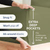 Picture of Extra Deep Split King Sheet Set - 7 Piece Breathable & Cooling Sheets - Hotel Luxury Bed Sheets Set - Easy Fit - Soft, Wrinkle Free & Comfy Sheets Set - Sage Green Sheet Set with Extra Deep Pockets