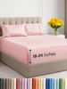 Picture of Extra Deep Twin Sheet Set - 4 Piece Breathable & Cooling Sheets - Hotel Luxury Bed Sheets Set - Easy & Secure Fit - Soft, Wrinkle Free & Comfy Sheets Set - Baby Pink Sheet Set with Extra Deep Pockets
