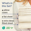 Picture of Extra Deep Full Sheet Set - 6 Piece Breathable & Cooling Sheets - Hotel Luxury Bed Sheets Set - Easy & Secure Fit - Soft, Wrinkle Free & Comfy Sheets Set - Off White Sheet Set with Extra Deep Pockets