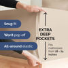 Picture of Extra Deep Twin Sheet Set - 4 Piece Breathable and Cooling Sheets - Hotel Luxury Bed Sheets Set - Easy & Secure Fit - Soft, Wrinkle Free and Comfy Sheets Set - Wheat Sheet Set with Extra Deep Pockets