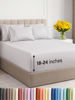 Picture of Extra Deep Twin Sheet Set - 4 Piece Breathable & Cooling Sheets - Hotel Luxury Bed Sheets Set - Easy & Secure Fit - Soft, Wrinkle Free & Comfy Sheets Set - French Grey Sheet Set w/Extra Deep Pockets