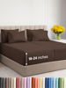 Picture of Extra Deep Split King Sheet Set - 7 Piece Breathable & Cooling Sheets - Hotel Luxury Bed Sheets Set - Easy & Secure Fit - Soft, Wrinkle Free & Comfy Sheets Set - Brown Sheet Set w/Extra Deep Pockets