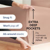 Picture of Extra Deep Full Sheet Set - 6 Piece Breathable and Cooling Sheets - Hotel Luxury Bed Sheets Set - Easy & Secure Fit - Soft, Wrinkle Free and Comfy Sheets Set - Mauve Sheet Set with Extra Deep Pockets