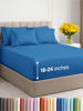 Picture of Extra Deep Full Sheet Set - 6 Piece Breathable & Cooling Sheets - Hotel Luxury Bed Sheets Set - Easy & Secure Fit - Soft, Wrinkle Free & Comfy Sheets Set - Royal Blue Sheet Set with Extra Deep Pockets