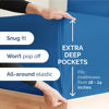 Picture of Extra Deep Full Sheet Set - 6 Piece Breathable & Cooling Sheets - Hotel Luxury Bed Sheets Set - Easy & Secure Fit - Soft, Wrinkle Free & Comfy Sheets Set - Royal Blue Sheet Set with Extra Deep Pockets