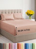 Picture of Extra Deep Twin Sheet Set - 4 Piece Breathable and Cooling Sheets - Hotel Luxury Bed Sheets Set - Easy & Secure Fit - Soft, Wrinkle Free and Comfy Sheets Set - Mauve Sheet Set with Extra Deep Pockets
