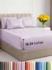 Picture of Extra Deep King Sheet Set - 6 Piece Breathable and Cooling Sheets - Hotel Luxury Bed Sheets Set - Easy Fit - Soft, Wrinkle Free and Comfy Sheets Set - Light Lavender Sheet Set with Extra Deep Pockets