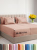 Picture of Extra Deep Split King Sheet Set - 7 Piece Breathable & Cooling Sheets - Hotel Luxury Bed Sheets Set - Easy & Secure Fit - Soft, Wrinkle Free & Comfy Sheets Set - Mauve Sheet Set w/Extra Deep Pockets