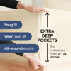 Picture of Extra Deep Split King Sheet Set - 7 Piece Breathable and Cooling Sheets - Hotel Luxury Bed Sheets Set - Easy Fit - Soft, Wrinkle Free and Comfy Sheets Set - Off White Sheet Set with Extra Deep Pockets