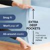 Picture of Extra Deep Twin XL Sheet Set - 4 Piece Breathable & Cooling Sheets - Hotel Luxury Bed Sheets Set - Easy & Secure Fit - Soft, Wrinkle Free & Comfy Sheets Set - Sky Blue Sheet Set w/Extra Deep Pockets
