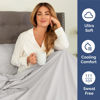 Picture of Extra Deep Cal King Fitted Sheet - Hotel Luxury Single Fitted Sheet Only - Easily Fits 18 inch to 24 inch Mattress - Soft, Wrinkle Free, Breathable & Comfy Extra Deep Pockets French Grey Fitted Sheet