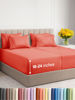 Picture of Extra Deep Split King Sheet Set - 7 Piece Breathable & Cooling Sheets - Hotel Luxury Bed Sheets Set - Easy & Secure Fit - Soft, Wrinkle Free & Comfy Sheets Set - Coral Sheet Set w/Extra Deep Pockets