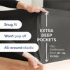 Picture of Extra Deep Twin XL Sheet Set - 4 Piece Breathable & Cooling Sheets - Hotel Luxury Bed Sheets Set - Easy & Secure Fit - Soft, Wrinkle Free & Comfy Sheets Set - Charcoal Sheet Set w/Extra Deep Pockets