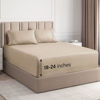Picture of Extra Deep Twin Sheet Set - 4 Piece Breathable and Cooling Sheets - Hotel Luxury Bed Sheets Set - Easy & Secure Fit - Soft, Wrinkle Free and Comfy Sheets Set - Cream Sheet Set with Extra Deep Pockets