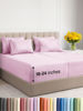 Picture of Extra Deep Split King Sheet Set - 7 Piece Breathable & Cooling Sheets - Hotel Luxury Bed Sheets Set - Easy Fit - Soft, Wrinkle Free & Comfy Sheets Set - Light Pink Sheet Set with Extra Deep Pockets