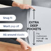 Picture of Extra Deep Twin XL Sheet Set - 4 Piece Breathable and Cooling Sheets - Hotel Luxury Bed Sheets Set - Easy Fit - Soft, Wrinkle Free and Comfy Sheets Set - Steel Blue Sheet Set with Extra Deep Pockets