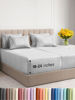 Picture of Extra Deep Split King Sheet Set - 7 Piece Breathable & Cooling Sheets - Hotel Luxury Bed Sheets Set - Easy Fit - Soft, Wrinkle Free & Comfy Sheets Set - Grey Striped Sheet Set w/Extra Deep Pockets