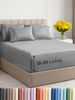 Picture of Extra Deep Twin XL Sheet Set - 4 Piece Breathable & Cooling Sheets - Hotel Luxury Bed Sheets Set - Easy Fit - Soft, Wrinkle Free & Comfy Sheets Set - Heathered Grey Sheet Set with Extra Deep Pockets