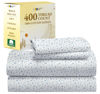Picture of California Design Den Floral Sheets Pattern King Sheet Set - Luxury 400 Thread Count 100% Cotton Sheets, Deep Pocket King Sheets & Pillowcase Set (Blooming Meadows)
