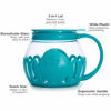 Picture of Ecolution Patented Micro-Pop Microwave Popcorn Popper with Temperature Safe Glass, 3-in-1 Lid Measures Kernels and Melts Butter, Made Without BPA, Dishwasher Safe, 1.5-Quart, Teal