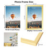 Picture of JCJMY 8x13 Picture Frame Gold for Wall Hanging or Tabletop, Wall Mounting Horizontally or Vertically, 8 x 13 Wall Gallery Poster Photo Frame with Shatter Resistant Plexiglass, Gold