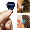Picture of 60 Pack Guitar Picks with Organizer Storage Box, 0.5 0.58 0.75 0.84 1.0 1.2mm Includes Thin Medium Heavy Thickness, Variety Colorful Celluloid Plectrums for Bass Electric Acoustic Guitars Ukulele
