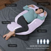 Picture of MOON PARK Pregnancy Pillows for Sleeping - U Shaped Full Body Maternity Pillow with Removable Cover - Support for Back, Legs, Belly, HIPS - 57 Inch Pregnancy Pillow for Women - Purple