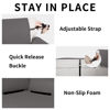 Picture of Easy-Going Reversible Chaise Lounge Couch Cover Water Resistant Sofa Cover Sectional L Shaped Sofa Slipcover with Adjustable Straps Furniture Protector for Dogs (115X34 in, Gray/Gray)