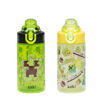 Picture of Zak Designs Minecraft Sage Kids Water Bottle For School or Travel, 16oz Durable Plastic Water Bottle With Straw, Handle, and Leak-Proof, Pop-Up Spout Cover, 2-Pack Set (Creeper)