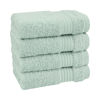 Picture of Cotton Paradise 100% Cotton Turkish Washcloths for Bathroom, 4 Piece Soft Absorbent Small Hand Face Towels Fluffy Wash Rags for Body, Mint Wash Cloths