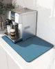 Picture of AMOAMI-Coffee Mat Hide Stain Rubber Backed Absorbent Dish Drying Mat for Kitchen Counter-Coffee Bar Accessories Fit Under Coffee Maker Coffee Machine Coffee Pot Espresso Machine Dish Rack