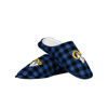 Picture of FOCO Men's NFL Los Angeles Rams Sherpa Lined Buffalo Check Memory Foam Slippers, Small (7-8)