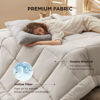 Picture of Bedsure Comforter Duvet Insert - Quilted Comforters Full Size, All Season Duvet, Down Alternative Bedding Comforter with Tabs(Linen,Full 86"x82")