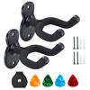 Picture of Donux Guitar Wall Mount,Ukulele Hanger Hook Holder Stand Guitar Hangers Hooks for Acoustic Electric Bass Guitars and Ukulele (2 Set)