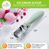 Picture of Spring Chef Ice Cream Scoop with Comfortable Handle, Professional Heavy Duty Sturdy Scooper, Premium Kitchen Tool for Cookie Dough, Gelato, Sorbet, Pistachio