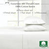 Picture of California Design Den 6-Pc King Size Sheet Set with 4 Pillowcases - Soft 400 Thread Count 100% Cotton Sheets, Cooling Sateen Weave, Luxury Deep Pocket Bedsheets Set - Ivory