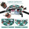Picture of MAXTOP Large Christmas Fanny Pack with 4-Zipper Pockets, Christmas Bag Gifts for Enjoy Festival Sports Workout Traveling Running Casual Hands-Free Waist Pack Crossbody Phone Bag Carrying All Phones