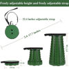 Picture of Fishboy Upgraded Collapsible Stool, 400lbs Max Weight, Lightweight But Sturdy, Portable Retractable Folding Telescoping Foldable Camping Stool for Adults Outdoor Fishing Hiking Gardening Travel BBQ