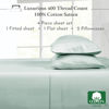 Picture of California Design Den Softest 100% Cotton Sheets, Full Size Sheet Sets, 400 Thread Count Sateen Bedding, Deep Pocket Sheets, Cooling Sheets, Full Size Sheets, Breathable Bed Set (Seafoam)