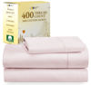 Picture of California Design Den Softest 100% Cotton Sheets, Twin Sheets Set, 400 Thread Count Sateen Bedding for Dorm Rooms & Adults, Deep Pocket Sheets, Cooling Sheets, Twin Bed Sheets (Pink)